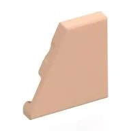 Wedge Tile 2 x 2 Left / Light Nougat