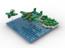 Shmup Micro Diorama P-38