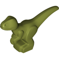 Lego Animal, Dinosaur, Raptor, Baby [PLAIN] / Olive Green