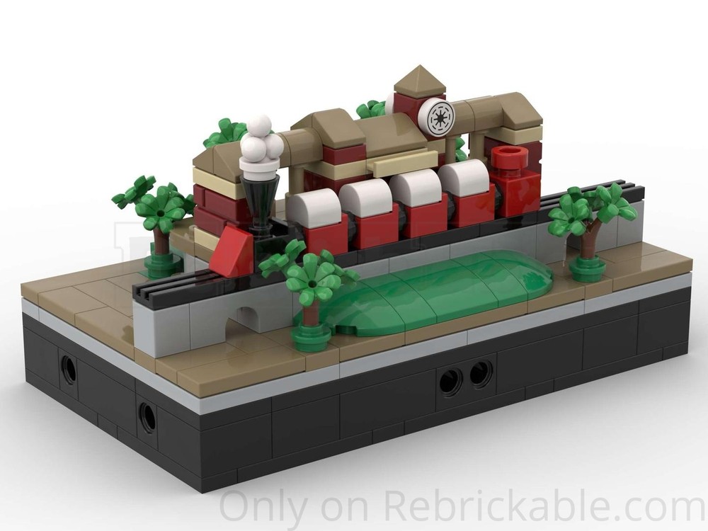 Lego The "Themeland" Railroad - Mini-Modular Series - 1:500