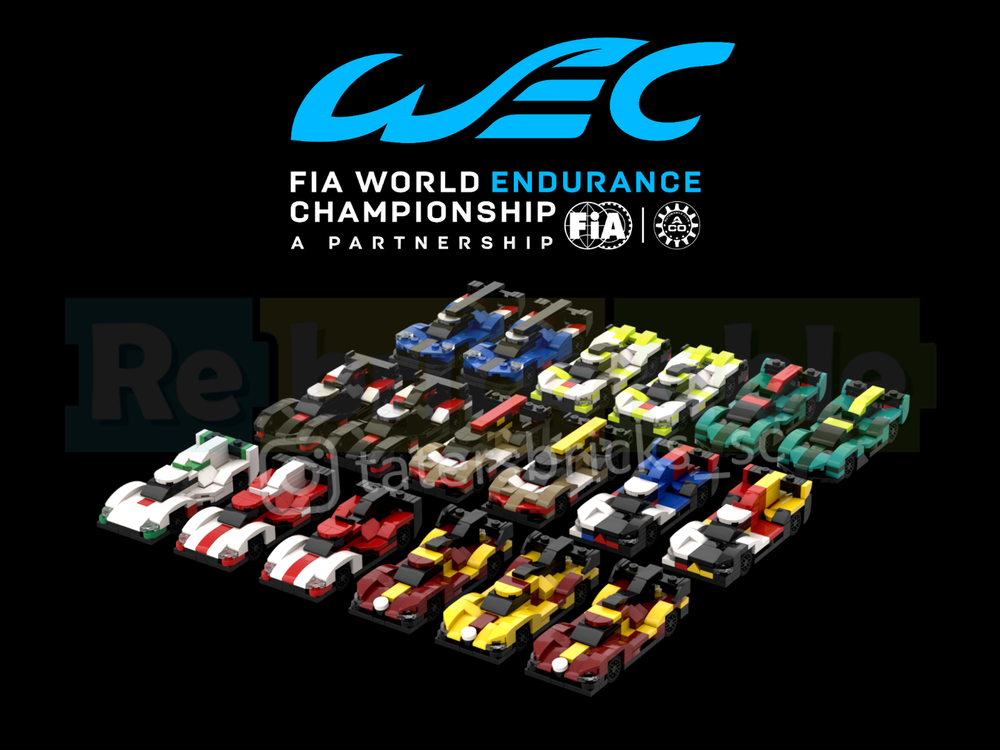 Lego 2025 WEC Hypercar Grid 5 wide
