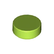 Tile Round 1 x 1 / Lime