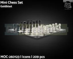 Mini Chessboard with Pieces