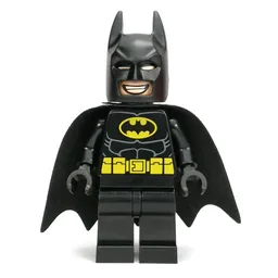 Batman, Black Suit, Black Cape and Cowl, Yellow Batman Logo, Black Headband