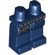 Lego Hips and Dark Blue Legs with Gold Belt and Chain Print / Dark Blue