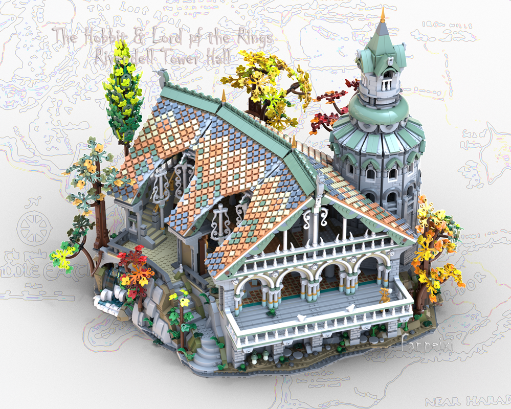 Lego Rivendell Tower Hall