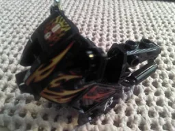 Motorcycle Fairing, City with Red and Yellow Flames and White '13' Pattern (Stickers) - Set 8896