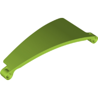 Lego Technic Panel Curved 5 x 13 x 2 Tapered, Right #51 / Lime