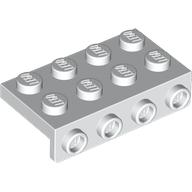 Lego Bracket 2 x 4 - 1 x 4 / White