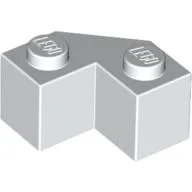 Brick Wedged 2 x 2 Facet / White