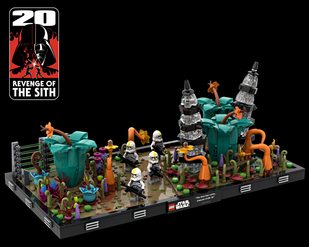 Lego Battle on Felucia Diorama