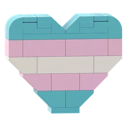 Trans Pride Heart