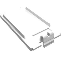 Battery Cover, 9V Small / White
