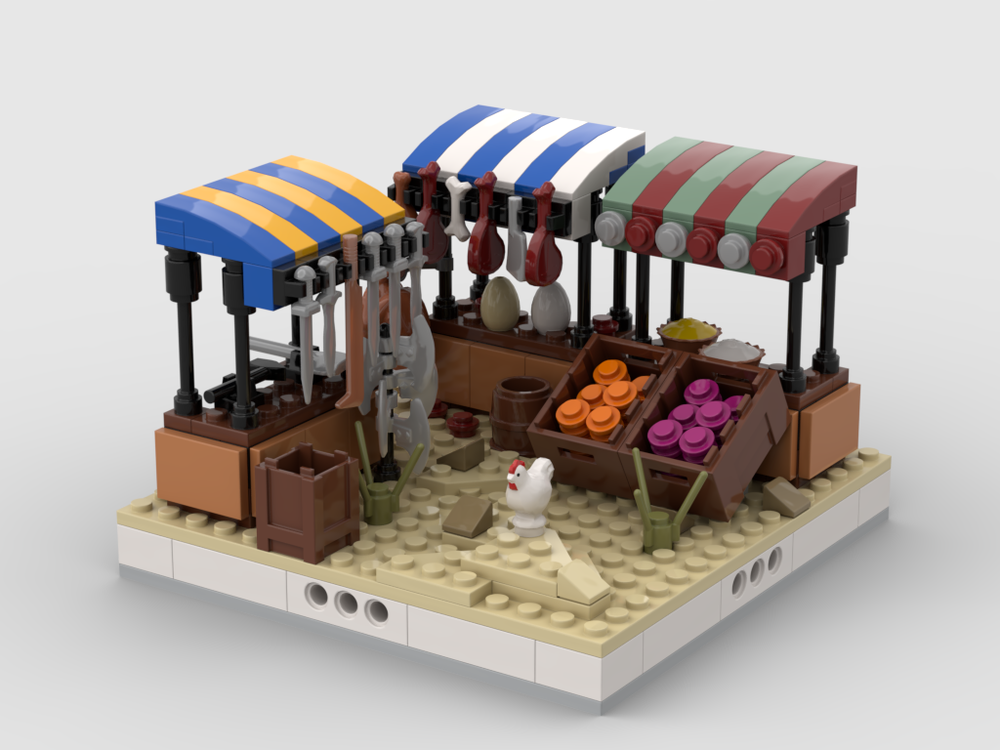 Lego Desert Street market #2 for a Modular Desert village