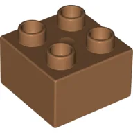 Duplo Brick 2 x 2 / Medium Nougat
