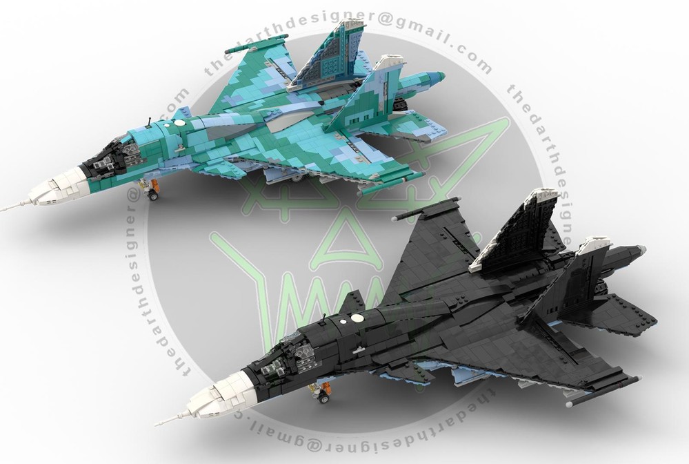 Lego Sukhoi | SU-34 Fullback - 1:35 Scale