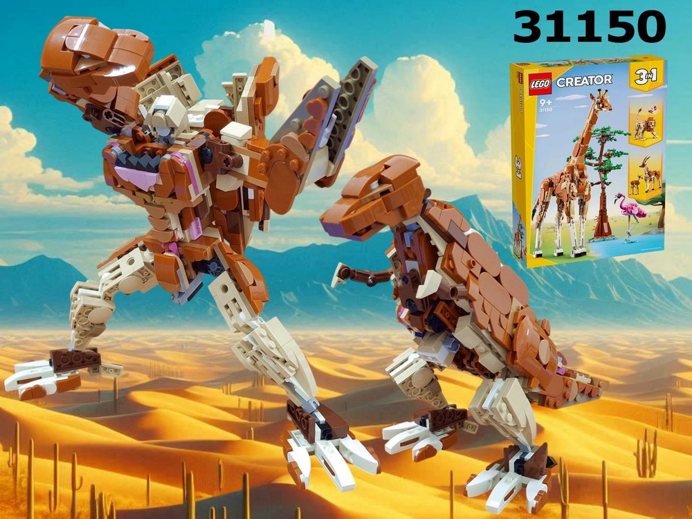 Lego Megatron T.Rex (Beast Wars) using set 31150