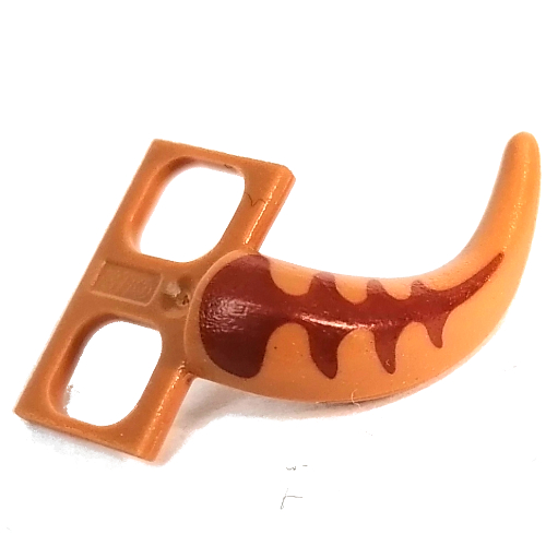 Lego Minifig Hipwear Short Tail Costume with Reddish Brown Markings print / Medium Nougat