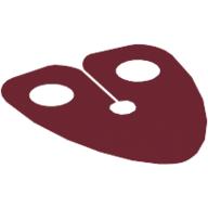 Lego Neckwear Cape, Pauldron, Small / Dark Red