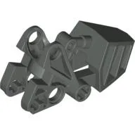 Large Figure Foot, with Ball Joint Socket 3 x 6 x 2 1/3 / Dark Gray