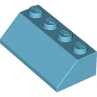 Brick Sloped 45° 2 x 4 / Medium Azure