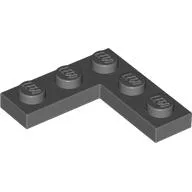 Plate 3 x 3 Corner / Dark Bluish Gray