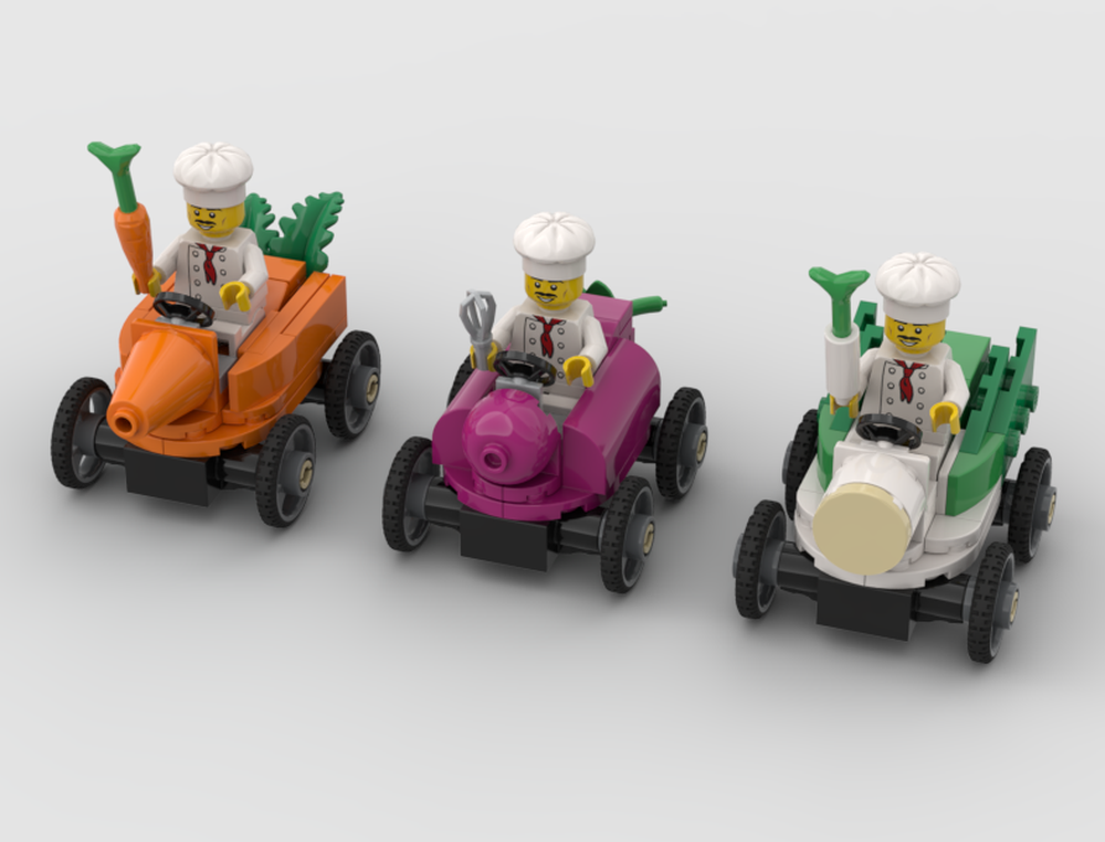 Lego Vegetables Soap Box Race Cars