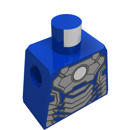 Lego Minifig Torso with Iron Man Armoured Suit Mark XLII Print