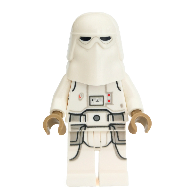 Lego Snowtrooper, White Hips, Printed Legs, Dark Tan Hands (3626cpr1149 Head)