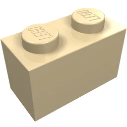 Brick 1 x 2 / Tan