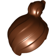 Lego Hair Ponytail Off-center [Plain] / Reddish Brown
