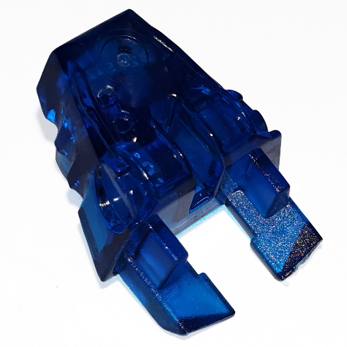 Lego Large Figure Head Connector Block Eye/Brain Stalk / Trans-Dark Blue