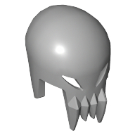 Lego Helmet Alien Skull with Fangs / Light Bluish Gray