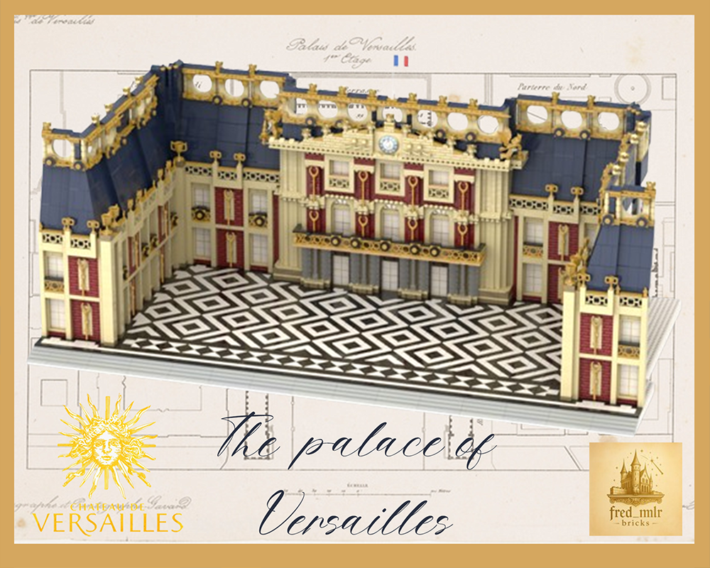 Lego Château de Versailles part 1 - LEGO Model (6335 pieces)