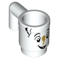 Lego Equipment Cup / Mug with Crack and Face Print (Chip)