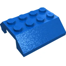Slope 45° 4 x 4 Double with Hinge / Blue