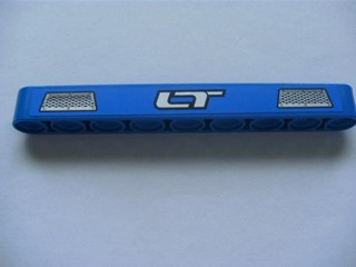 Lego Technic, Liftarm Thick 1 x 9 with Silver 'LT' and 2 Large Vents Pattern (Sticker) - Set 8273