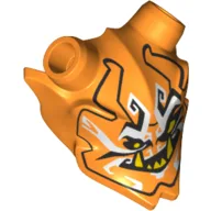 Headwear Accessory Mask Ninjago Oni (Mask of Deception) Print / Orange