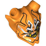 Lego Headwear Accessory Mask Ninjago Oni (Mask of Deception) Print / Orange