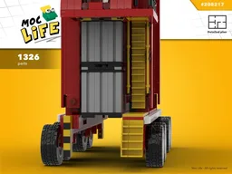Straddle carrier shipping container