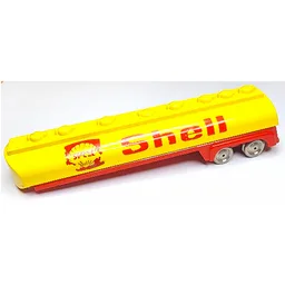 HO Scale Mercedes Tanker Trailer with 'Shell' Print / Yellow