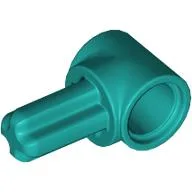 Technic Pin Connector Hub with 1 Axle / Dark Turquoise