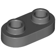 Plate Special 1 x 2 Rounded with 2 Open Studs / Dark Bluish Gray