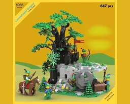 6066 - Camouflaged Outpost remake - Castle Forestmen LEGO MOC
