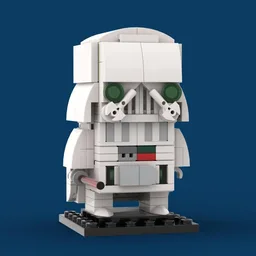 White Vader Custom Brickheadz