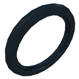 Technic Wedge Belt Wheel Tire / Black