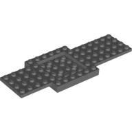 Vehicle Base 6 x 16 x 2/3 with 4 x 4 Recessed Center / Dark Bluish Gray