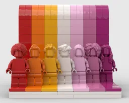 Everyone is Awesome 7 Stripe Lesbian Flag
