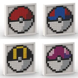 Pixel Pokeball 4-Pack