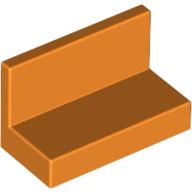 Lego Panel 1 x 2 x 1 [Square Corners] / Orange